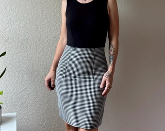 90s Gingham Mini Dress Vintage Black Mini Dress 90s LBD 90s Mini Black White Gingham Mini Dress Chillytime 90s Mini Dress Black Mini Dress