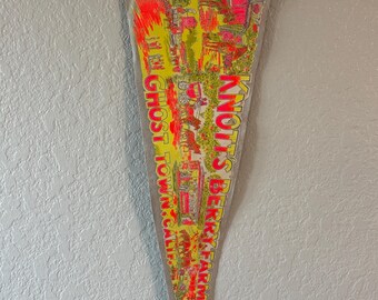 70s Knotts Berry Farm Ghost Town Pennant 70s Souvenir Pennant Vintage Knotts Berry Farm Pennant 70s California Souvenir Pennant