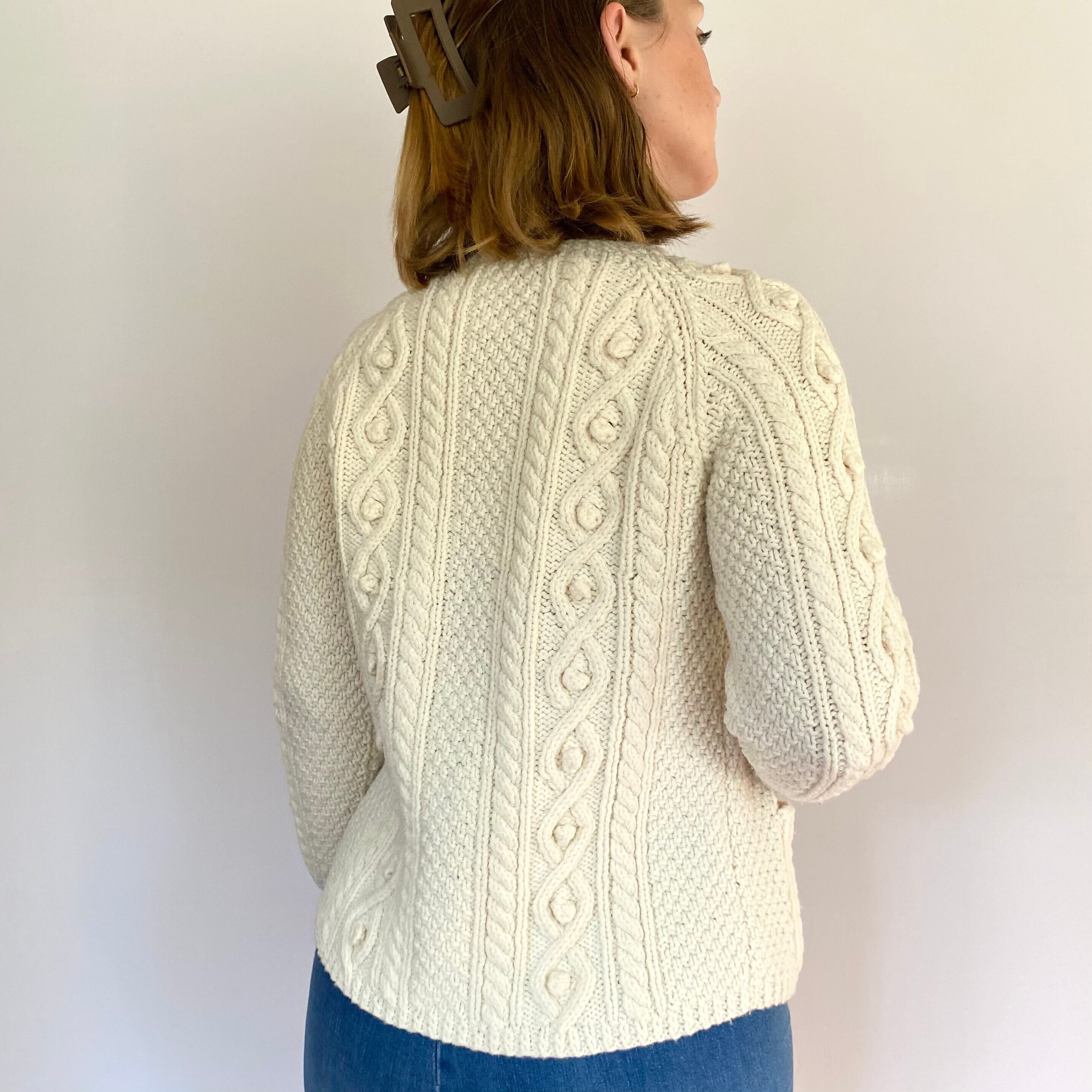 Vintage Cable Knit Cardigan -  New Zealand