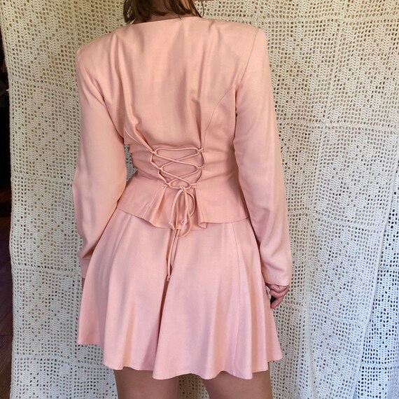 90s Baby Pink Skirt Set Vintage Barbie Mini Skirt Set… Gem