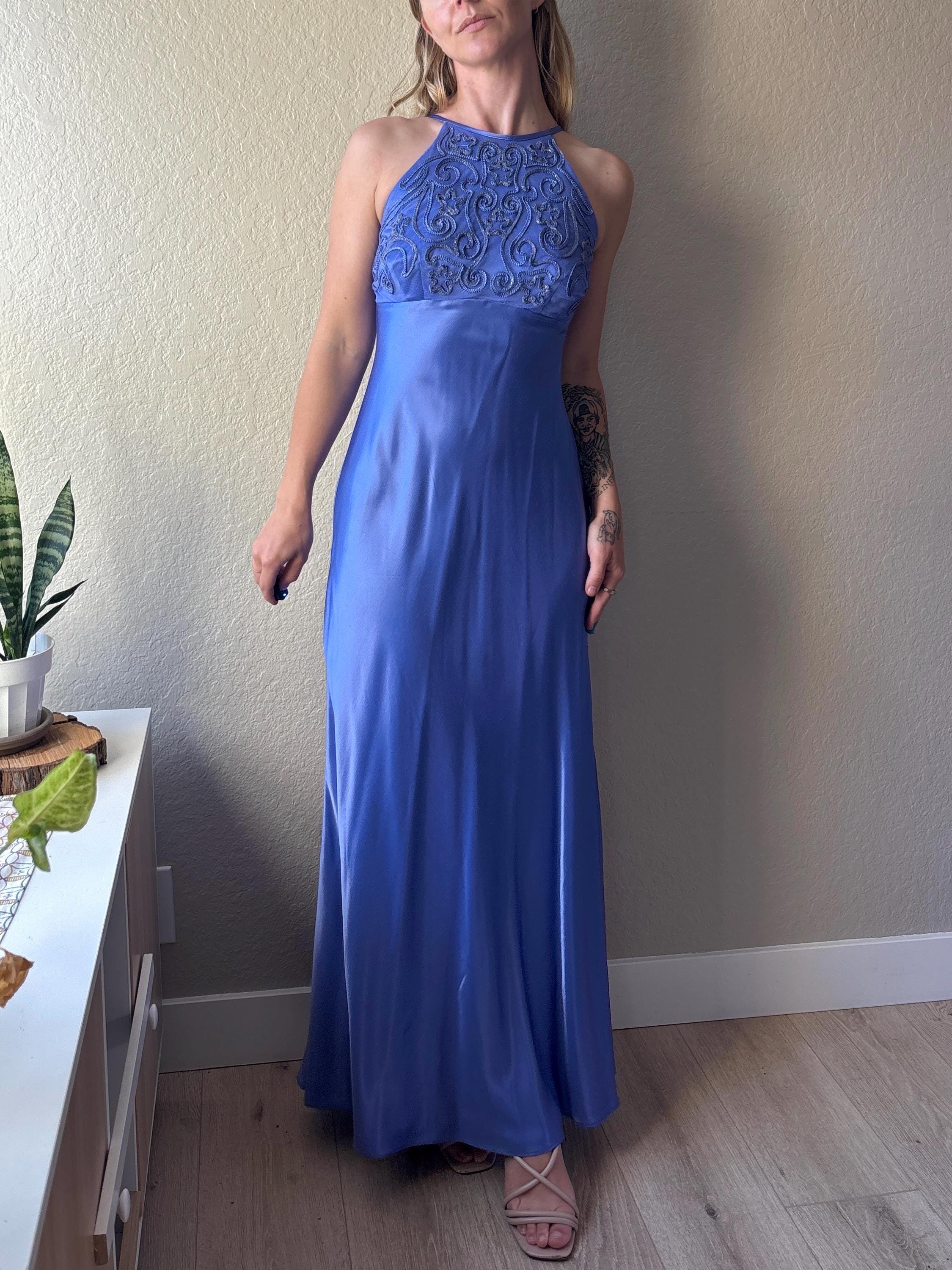 blue dress for baby girl Vintage 1990s “Morgan and Co.” Pink Prom Dress – Amorin Vintage main image 0