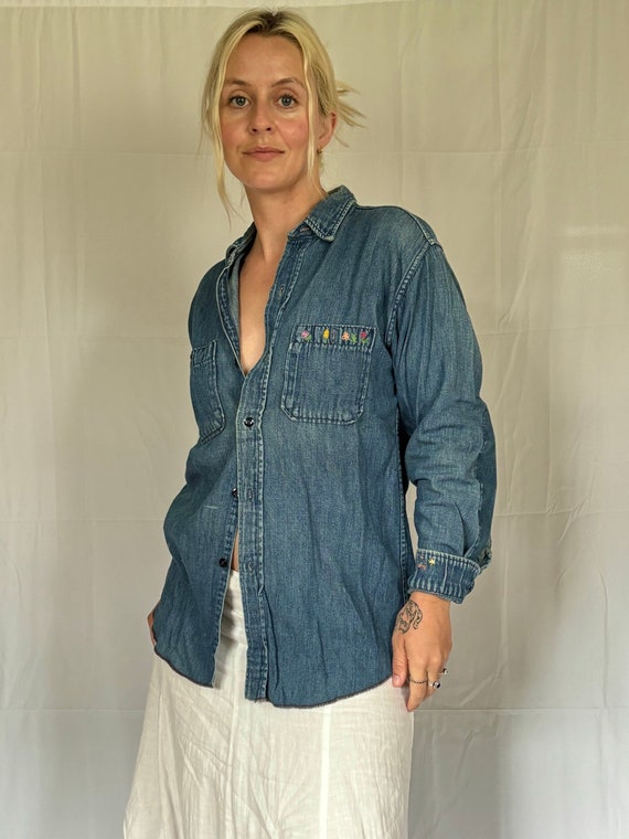 60s Washington Dee Cee Denim Button Up Vintage Den