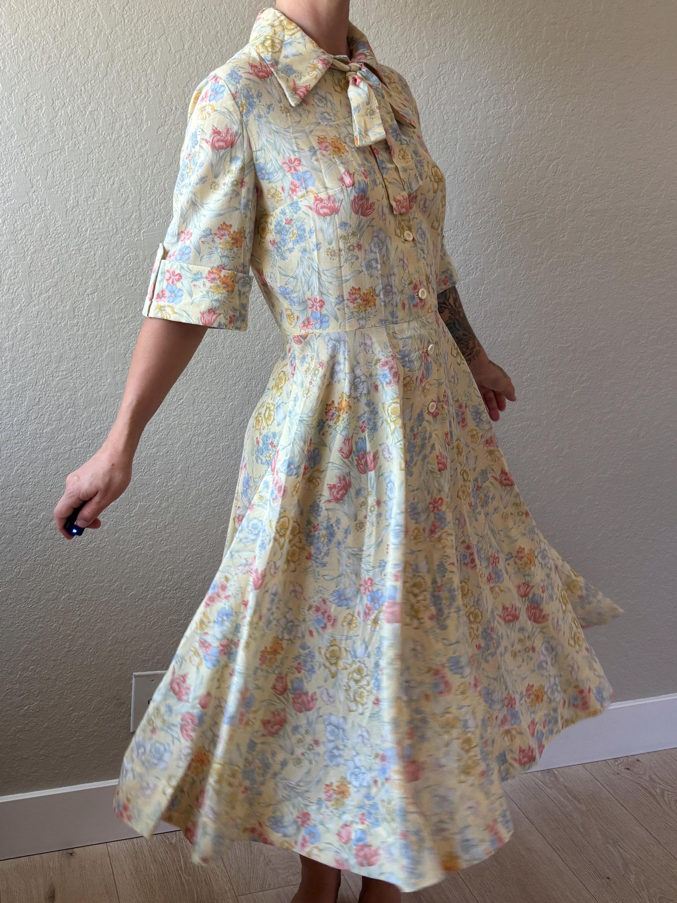1970's Floral Dress vintage ヴィンテージ　ワンピース 1970's Floral Dress vintage ヴィンテージ ワンピース