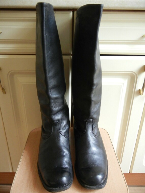 Botas altas Oficial del Ejército Soviético Tamaño de cuero 42 | Etsy México