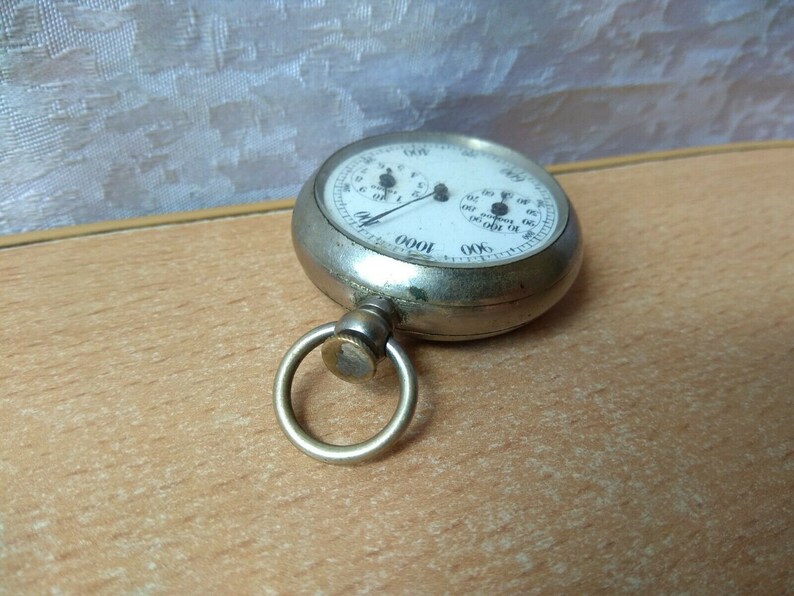 RARE OLD Antique Style Pocket Watch Step Counter Pedometer Etsy
