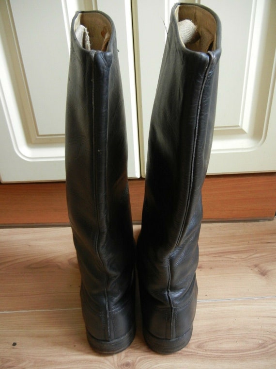Botas altas Oficial del Ejército Soviético Tamaño de cuero 42 | Etsy México
