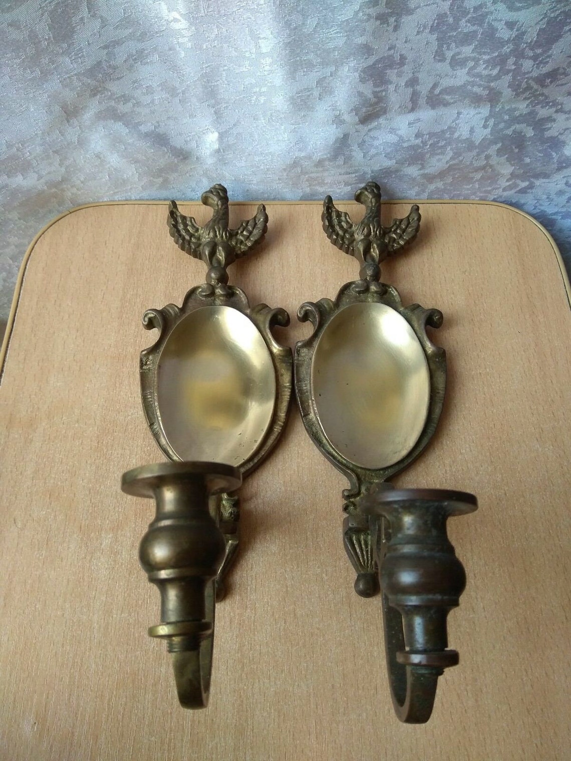SET Vintage wall Candle Candlestick Holders 2 Decorative Etsy