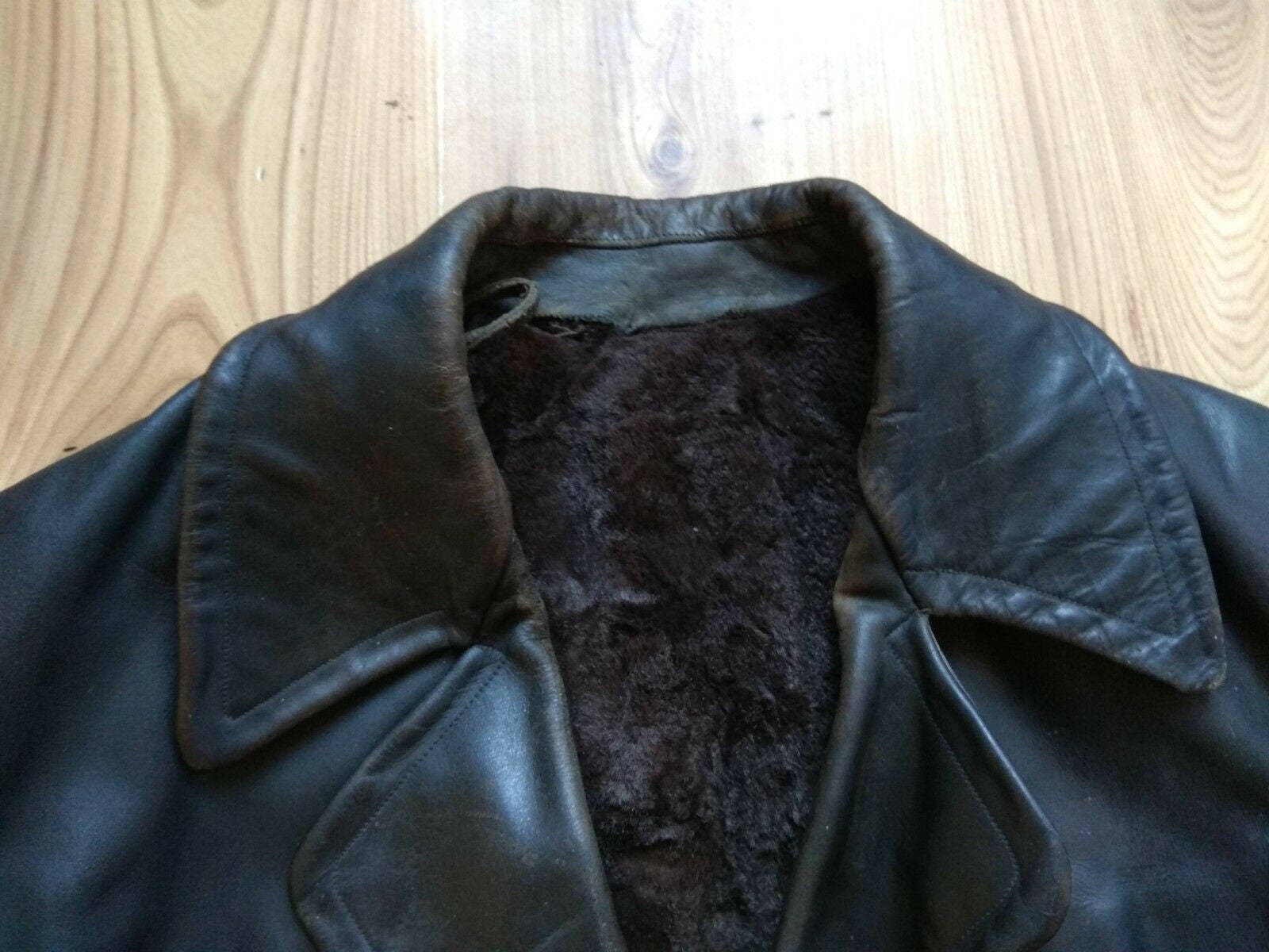 Vintage Soviet Military Uniform Leather Trench Coat NKVD | Etsy