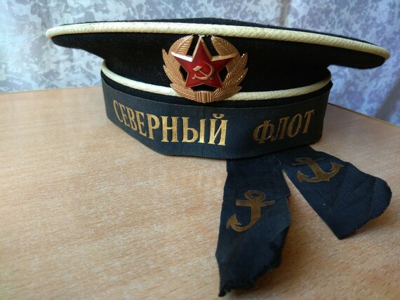 ORIGINAL USSR Navy Naval Cap Soviet 