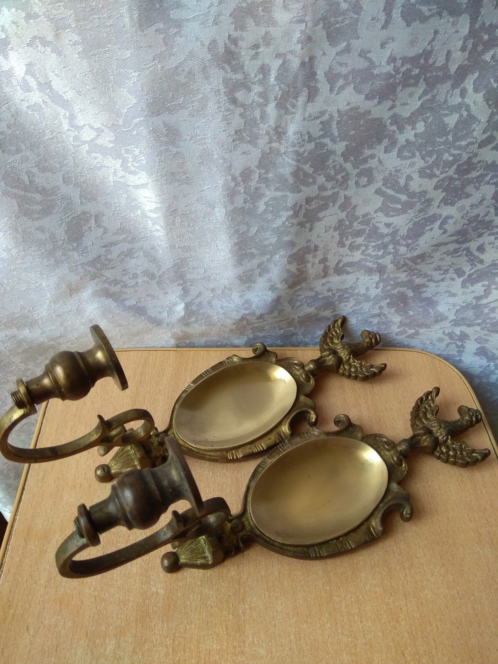 SET Vintage wall Candle Candlestick Holders 2 Decorative Etsy