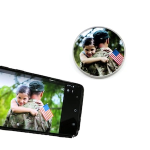 Custom color photo novelty Coin - your photos printed front-and-back - 1oz 39mm Metal Coin