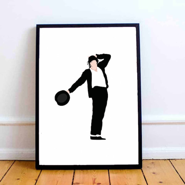 Michael Jackson Frame Print. Printable Download. 4 Different size download. Wall Art. SIZES A4, A3, A5, 30x40cm. PORTRAIT.