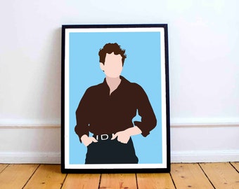 A3 4 Different sizes A5 Wall Art Printable Download SIZES A4 Bob Dylan Minimalist Print 30x40cm.