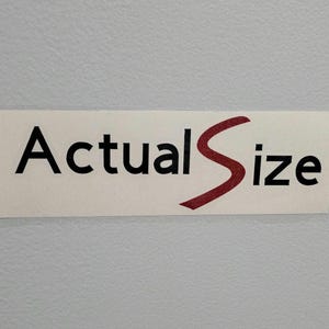 Actual Size Mini cooper small car decal