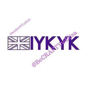 IYKYK mini cooper achterlichten sticker Union Jack