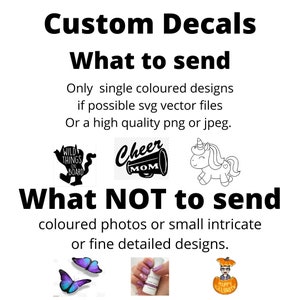 Custom Vinyl Decals Design Your Own Personalized Decal Car/ Window ...