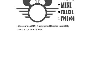 mouse inspired I mini inspired car decal Outdoor decals various sizes. vinyl decal for laptops I tumbler I Autos