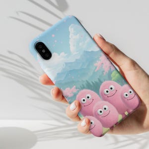 Phone Case with Playful Funny Cartoons, Tough Cases, Protective Cover, Cartoon Characters, Cute Design
