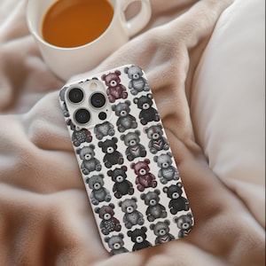 Cute Bear Phone Case, Fun and Playful Design for Kids and Adults, Gift for Birthdays, Holidays, and Teddy Bear Lovers, Tough Cases