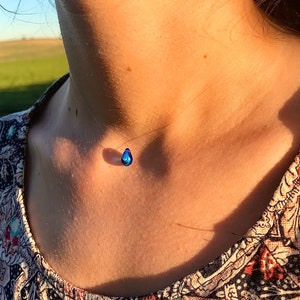 Drop choker necklace