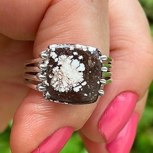 Size 9, Wild Horse Jasper , Sterling Silver, Ring