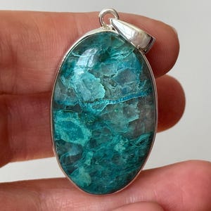 Sterling Silver Quantum Quattro Pendant: Natural Crystal Stone Necklace