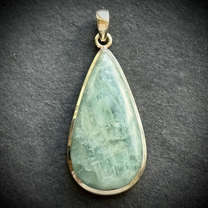 Large Aquamarine Pendant: Sterling Silver Statement Necklace