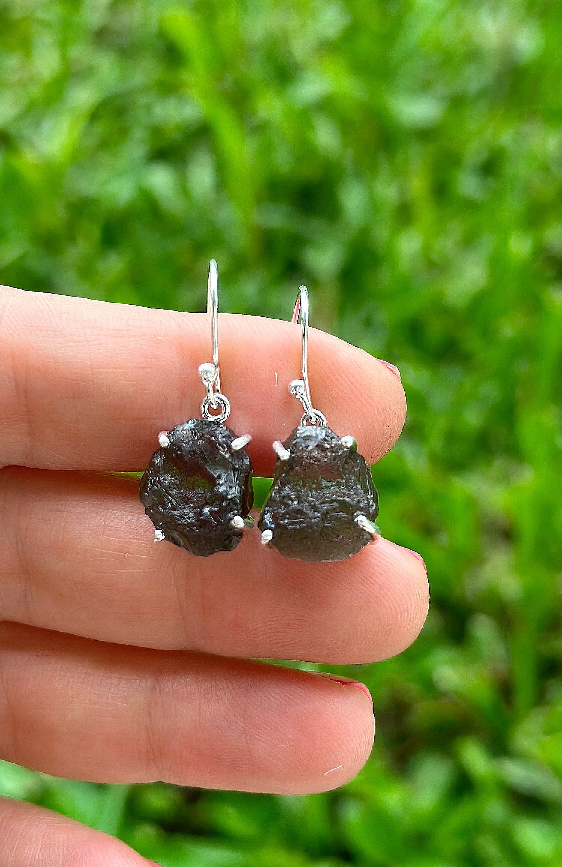 Rare Tektite Pearl of Divine in 925 Sterling Silver - Etsy