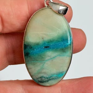 Quantum Quattro Sterling Silver Pendant: Natural Gemstone Necklace