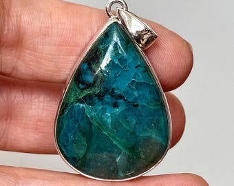 Quantum Quattro Pendant in Sterling Silver, Natural Crystal Jewelry, Handcrafted Gemstone Necklace, Artisan Gift