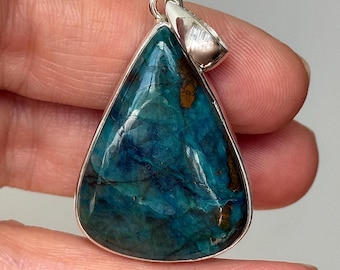 Quantum Quattro Pendant in Sterling Silver, Natural Crystal Jewelry, Handcrafted Gemstone Necklace,  Artisan Gift