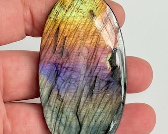 Flash Labradoriet cabochon, paarse labradoriet, cabine voor hanger, sieraden maken