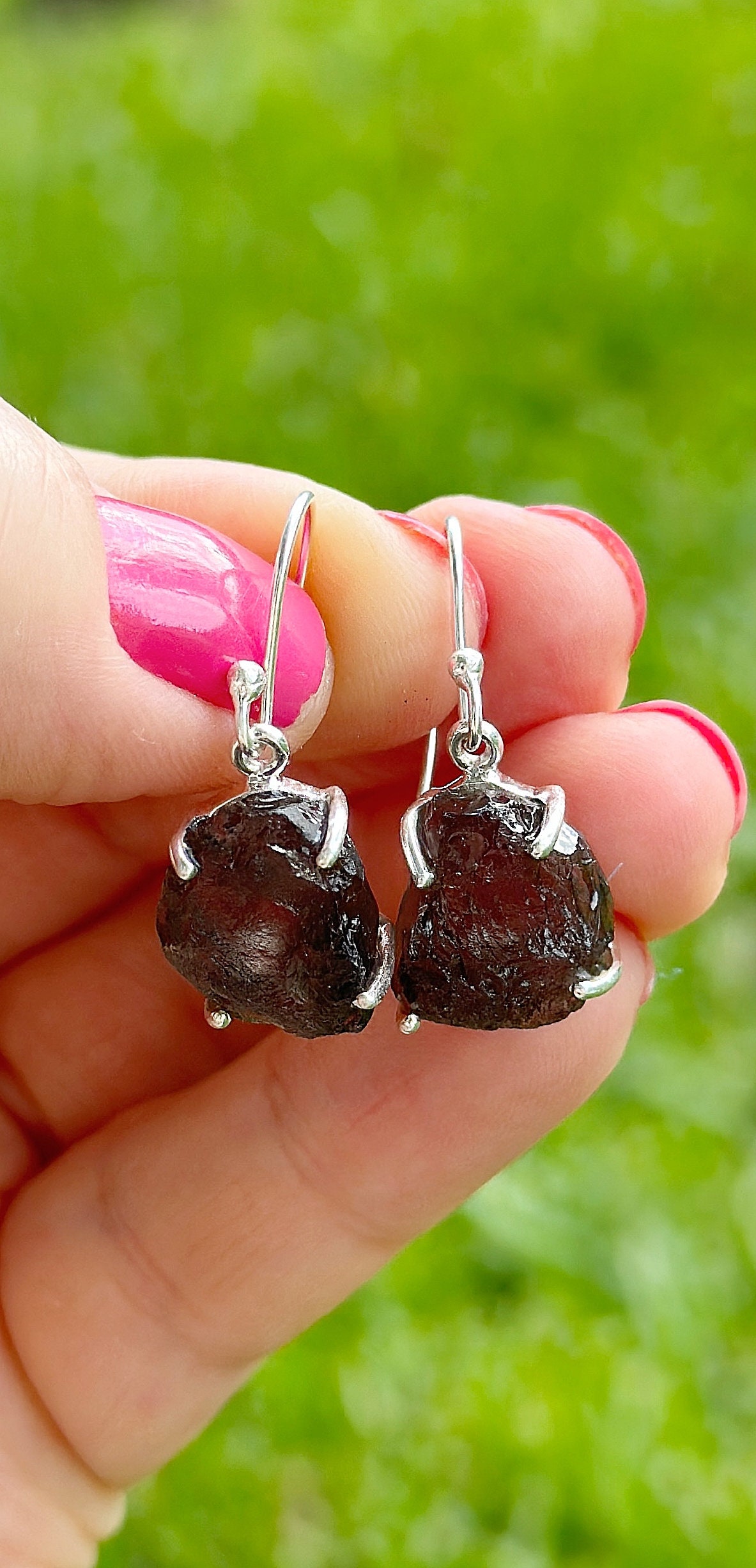 Rare Tektite Pearl of Divine in 925 Sterling Silver - Etsy