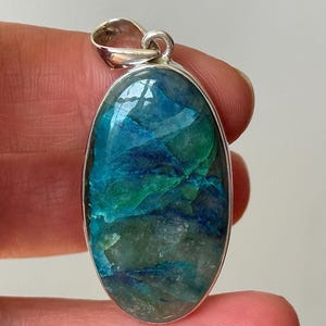 Quantum Quattro Pendant in Sterling Silver, Natural Crystal Jewelry, Handcrafted Stone Necklace,  Gemstone Gift