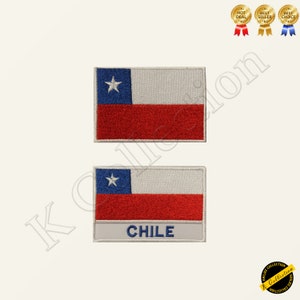 CHILE National Flag Embroidered Iron on Sew On Patch Badge