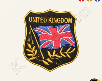 United kingdom special Flag Embroidered Iron on Sew On Patch Badge