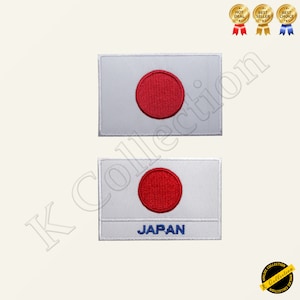 JAPAN National Flag Embroidered Iron on Sew On Patch Badge