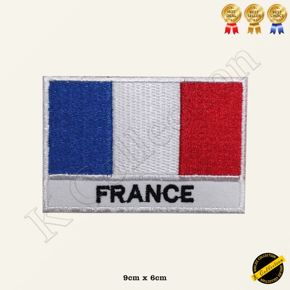 French Flag Patch EmbTao France Shield Flag Patch - Embroidered Iron On Or Sew On French National Emblem Custom Jacket Patch - Foto 10