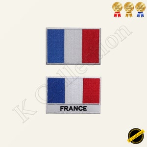 FRANCE National Flag Embroidered Iron on Sew On Patch Badge