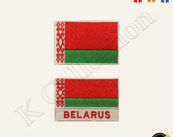 BELARUS National Flag Embroidered Iron on Sew On Patch Badge