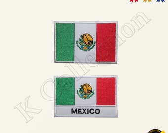 MEXICO National Flag Embroidered Iron on Sew On Patch Badge