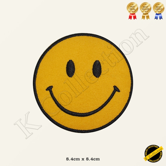 Watchmen Dead Smiley Face Iron on Sew on Embroidered Patch applique