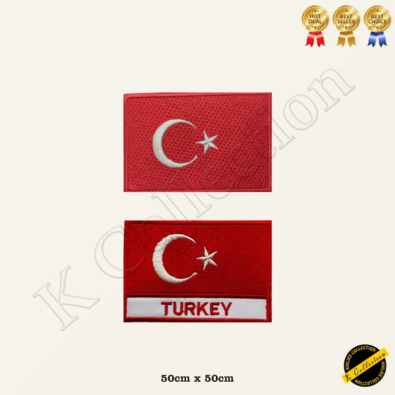 TURKEY TURKISH FLAG PATCHES COUNTRY PATCH BADGE IRON ON NEW - Foto 5