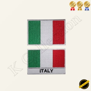 ITALY National Flag Embroidered Iron on Sew On Patch Badge