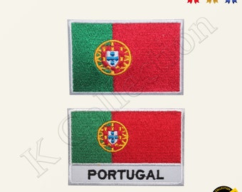 Bandeira Nacional de PORTUGAL Bordada com Ferro para Costurar