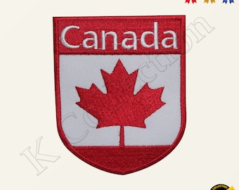 CANADA National Flag Embroidered Iron on Sew On Patch Badge