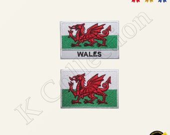 Patch écusson Brodé – Drapeau Du Pays De Galles (Gallois), Neuf