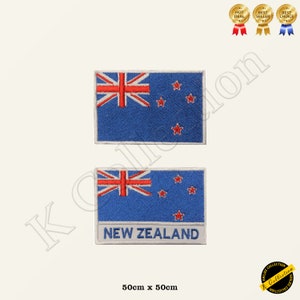 NEW ZEALAND  National Flag Embroidered Iron on Sew On Patch Badge