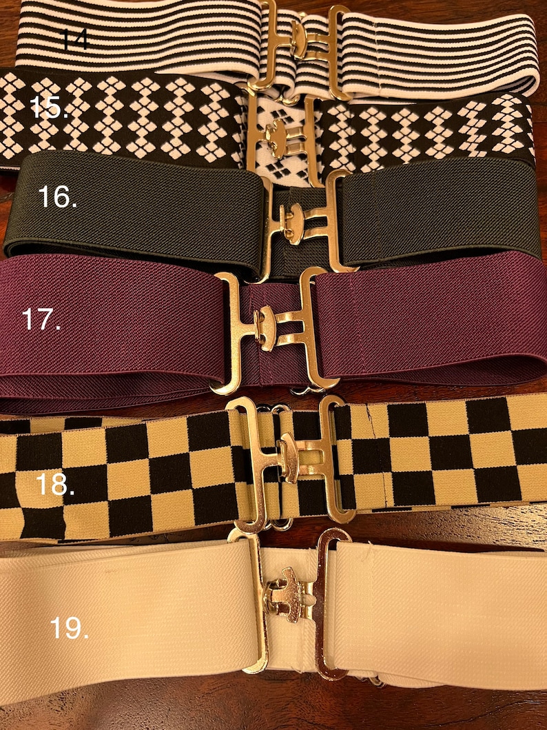 2 Equestrian Elastic Belts Etsy