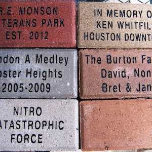 Concrete Brick Paver Sandblasting Engraving (Free Engraving & Free Shipping)
